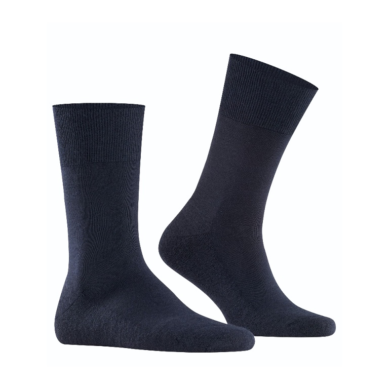 Falke Tagessocke Airport PLUS (klimaregulierend+Polsterung) navyblau Herren - 1 Paar